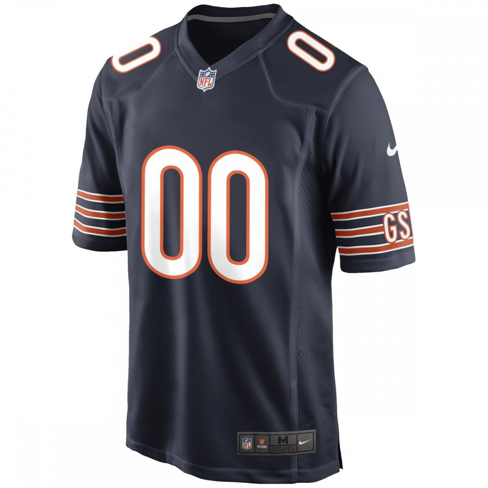 Chicago Bears Nike Custom Game Jersey - Navy-GridironStore
